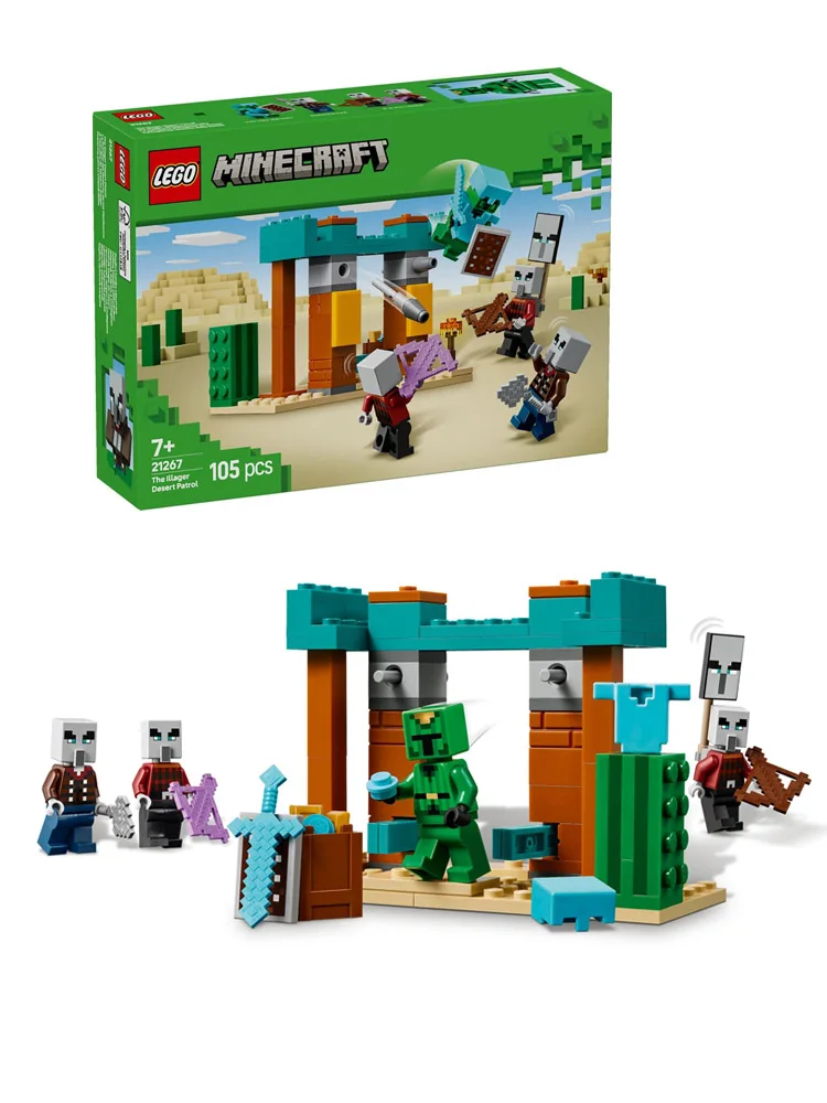 

Lego 21267 Деревня катастрофа, пустынный патруль, серия Minecraft, 2025 г., новые строительные блоки