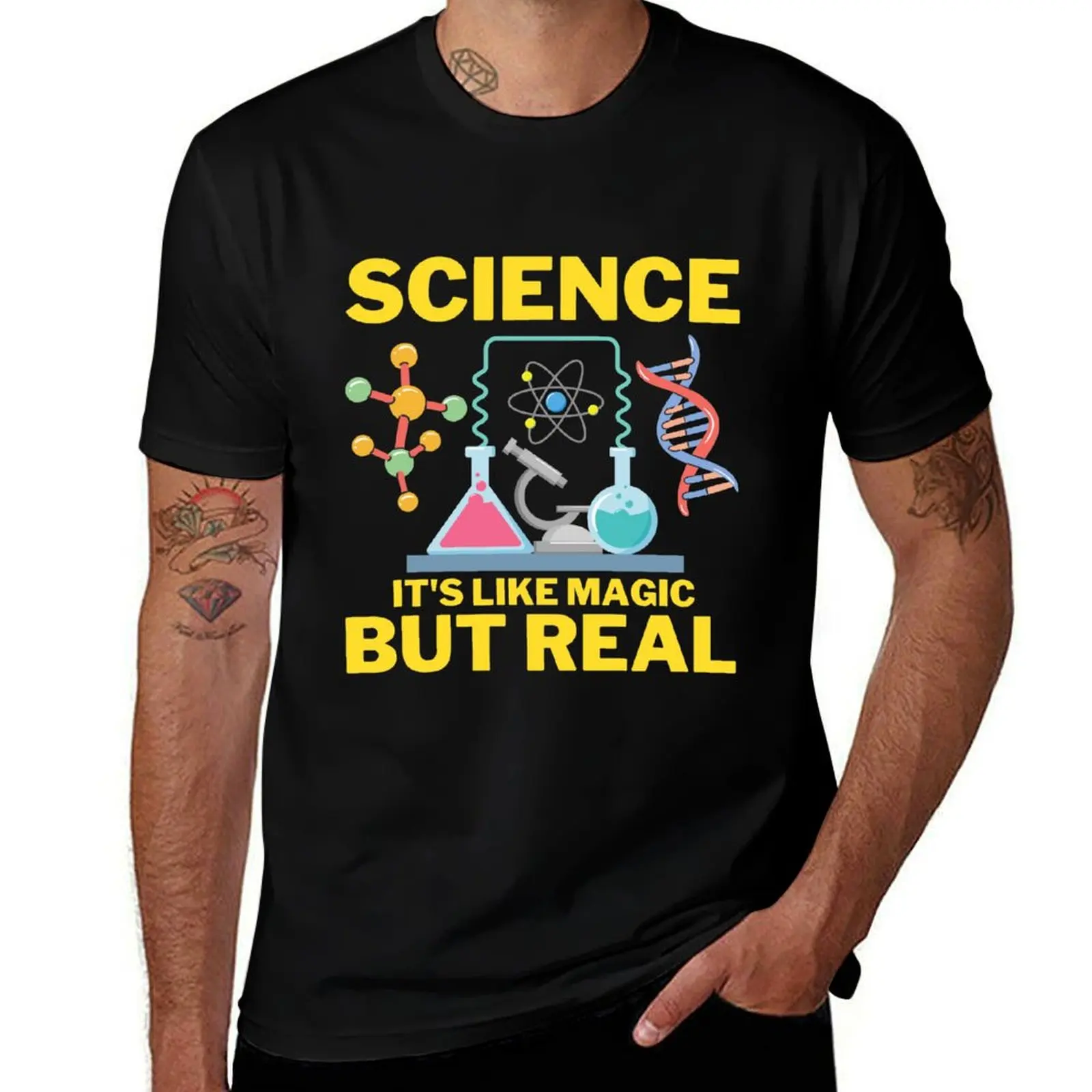 Science It's Like Magic But Real T-Shirt Lightweight Casual Summer T-Shirt