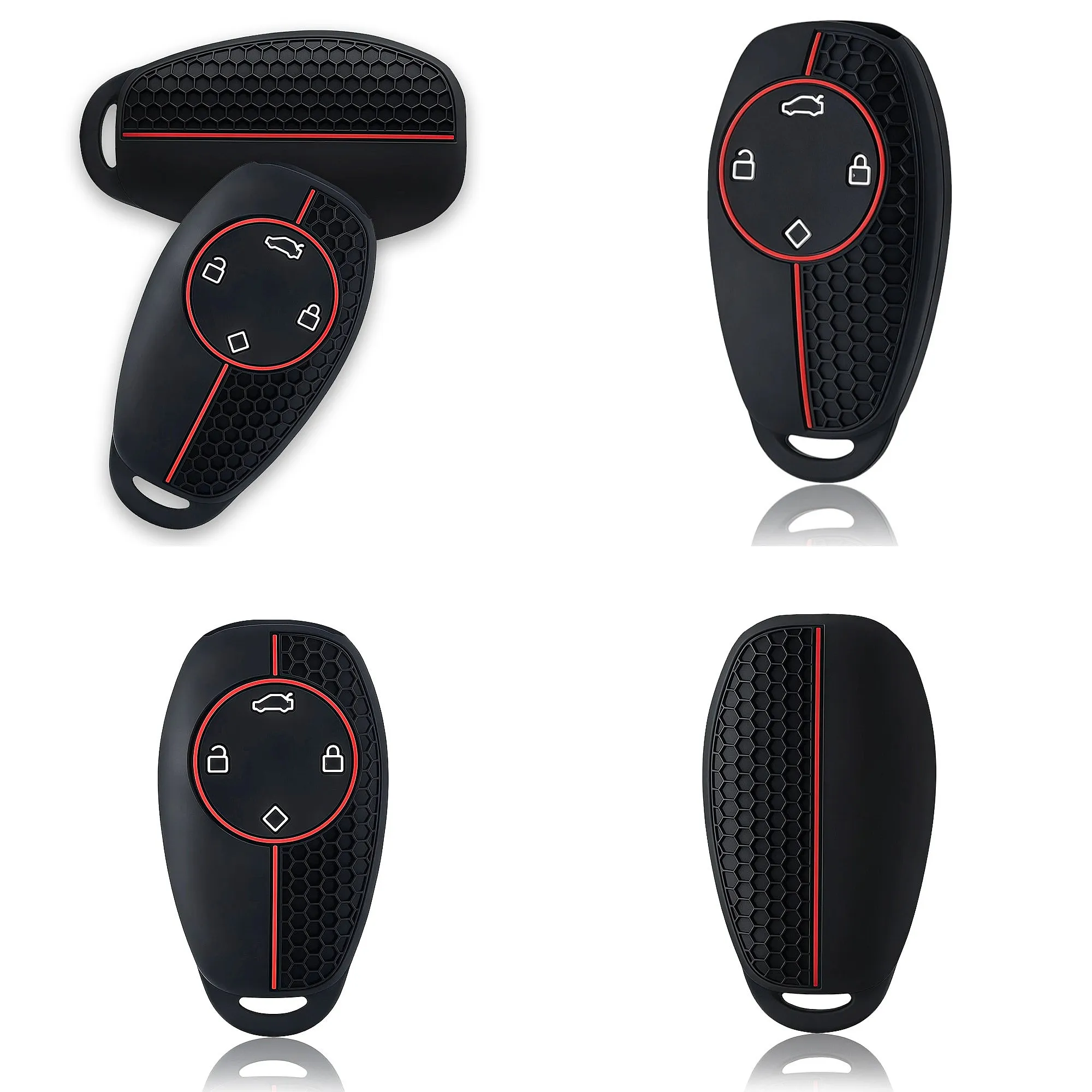 4 Button For Zero run t03 2022 c11 s01 C01 Silicone Remote Car Key Case Holder Keychain key ring Key Case Accessories