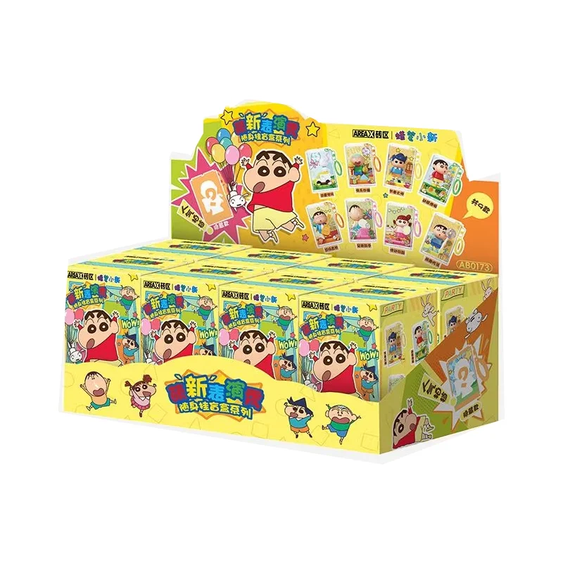 

AREAX Building Blocks Crayon Shin chan Cute New Performance Show Portable Pendant Birthday Gift Toy Blind Box