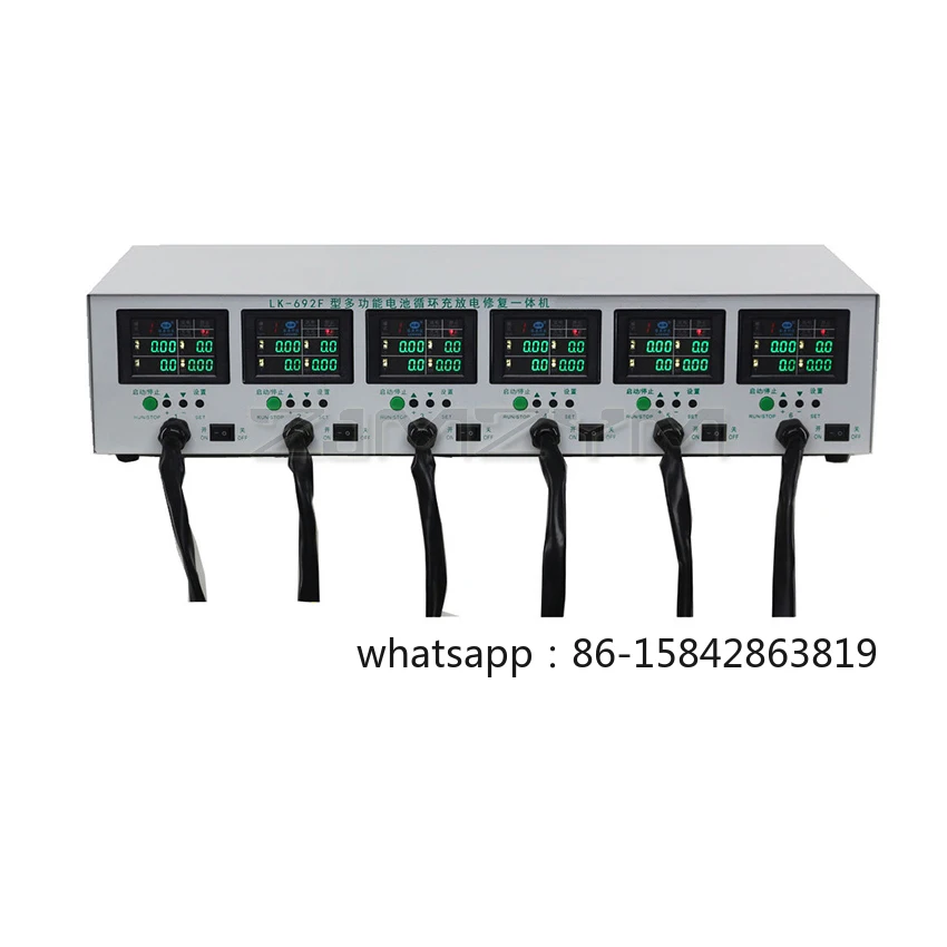 LK-692F Six Channels Battery Tester for Battery Charge and Discharge Cycle Testing All-in-one Machine