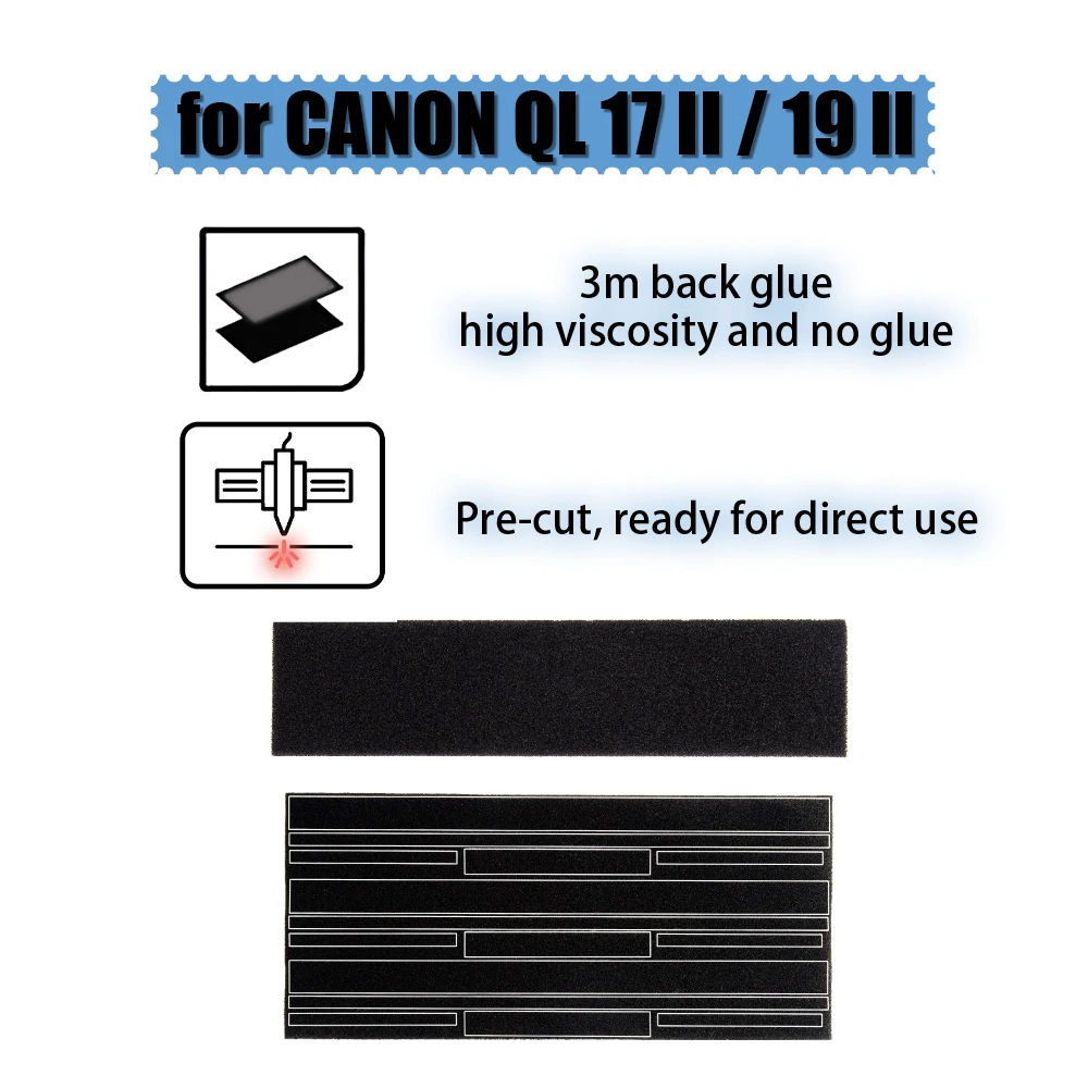 Light Leak Proof Sponge High Density Foam for Canon QL 17 II 19 II Self Adhesive Light Proof Camera Seal Foam Sponge