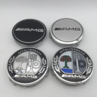 20pcs 3D 75mm For AMG Car emblem Wheel hub Center Cap Badge covers sticker Decals Styling accessories