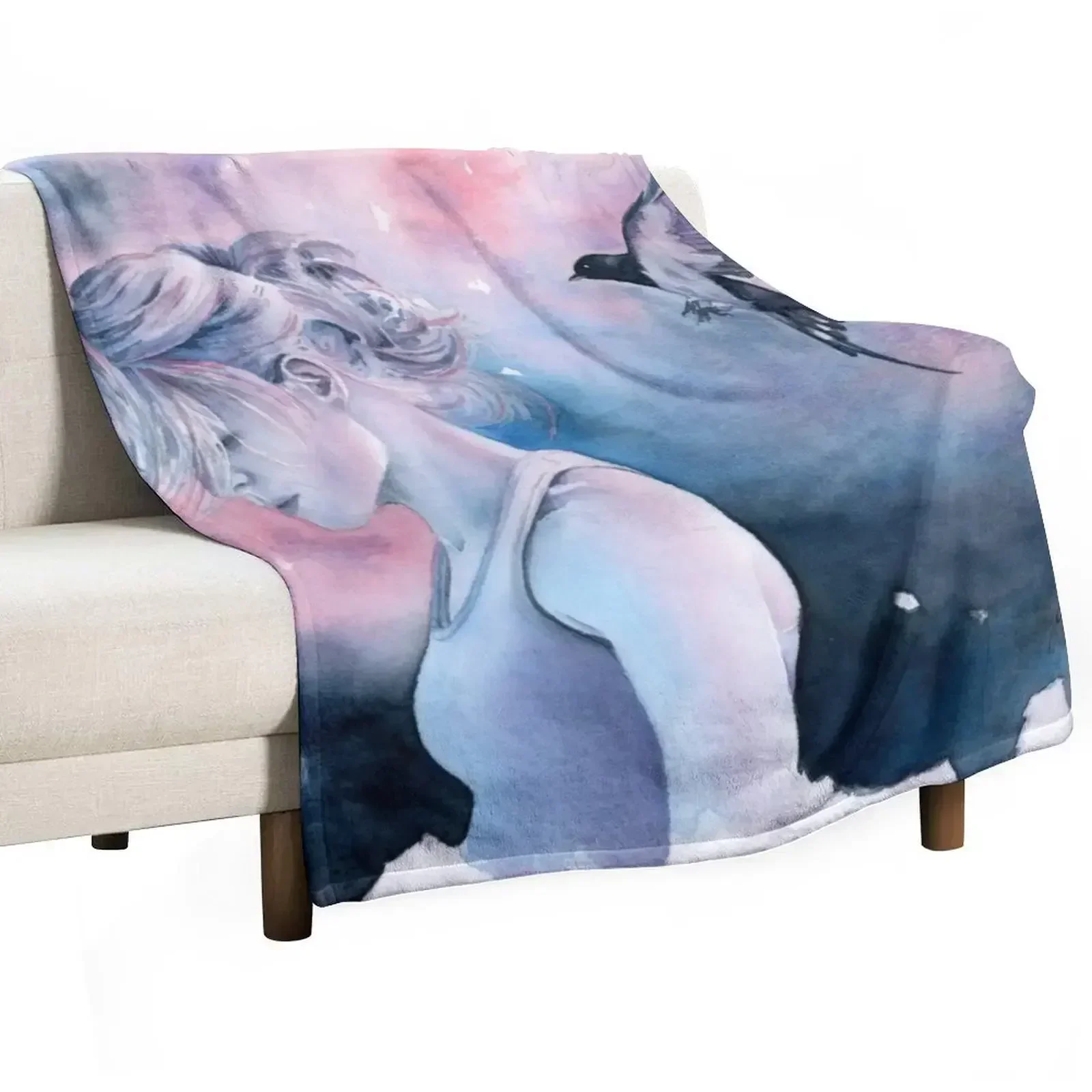 Wilderness Woman No. 4 Throw Blanket Bed linens Tourist Decorative Sofas Weighted Beach christmas gifts Blankets