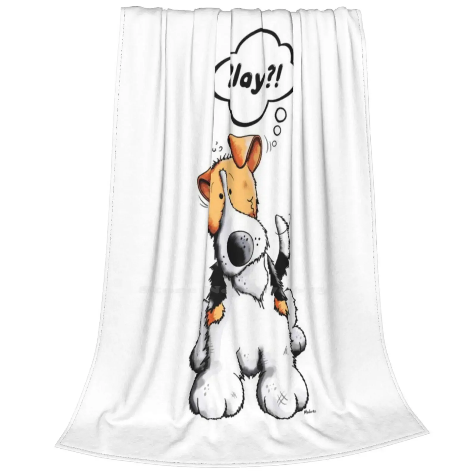 Little Funny Fox Terrier Dog Four Seasons Comfortable Warm Soft Throw Blanket Fox Terriers Foxterrier Wire Fox Terrier Smooth