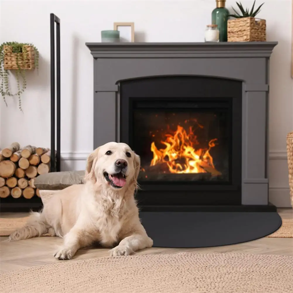 Non-slip Mat Fireplace Mat High-temperature Resistant Flame-retardant Floor Protector Non-slip Fireproof Hearth Pad