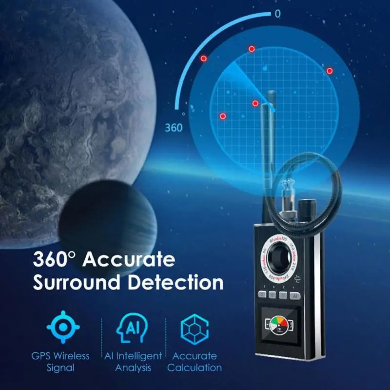 Invisible Pinhole Camera Detector Ai Standby Automatic Detection Camera Infrared Scanner Multiple Functions Portable Durable