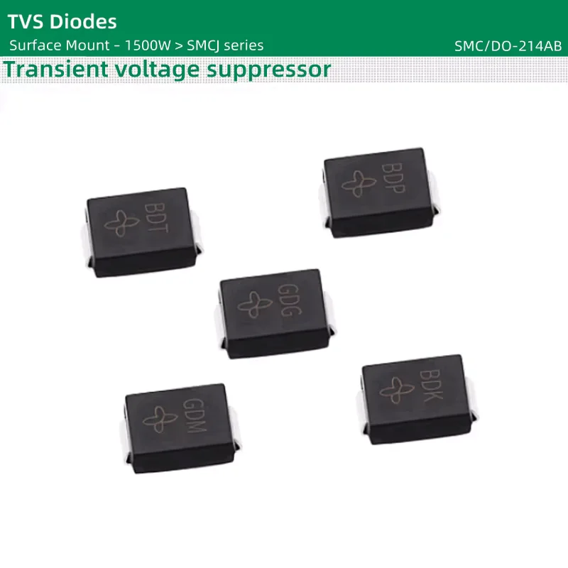 20pcs/lot TVS Diodes SMC package 1500W SMCJ220A SMCJ220CA SMCJ250A SMCJ250CA SMCJ300A SMCJ300CA