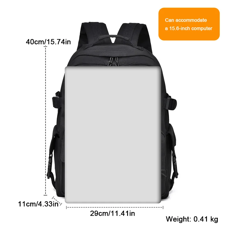 Hot Selling Multi Pocket Unisex Backpack, Oxford Material Large Capacity Casual Simple Neutral Style Backpack, Computer Backpack