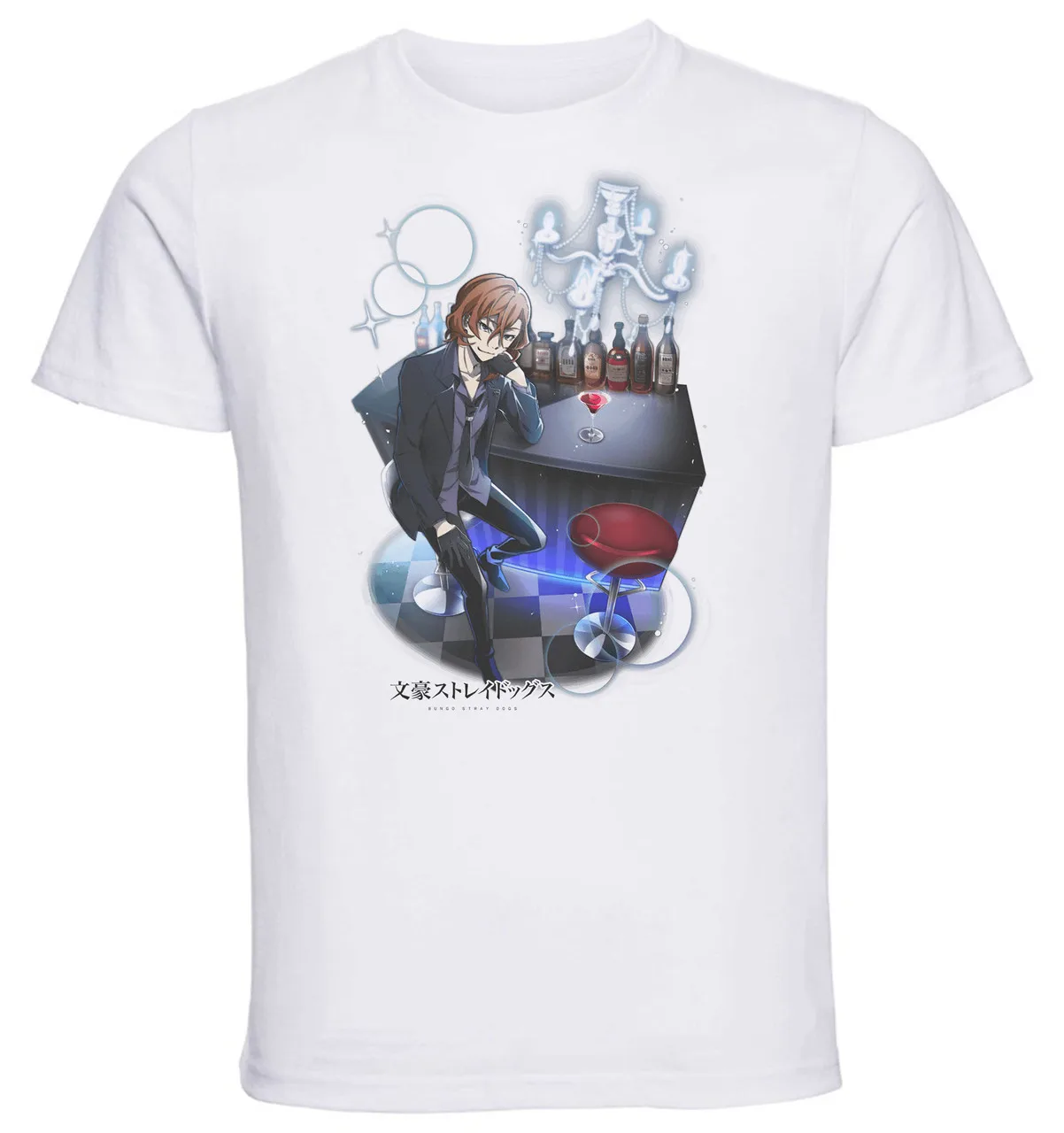 T-Shirt Unisex White Anime Bungo Stray Dogs CHUYA NAKAHARA Looking Sharp