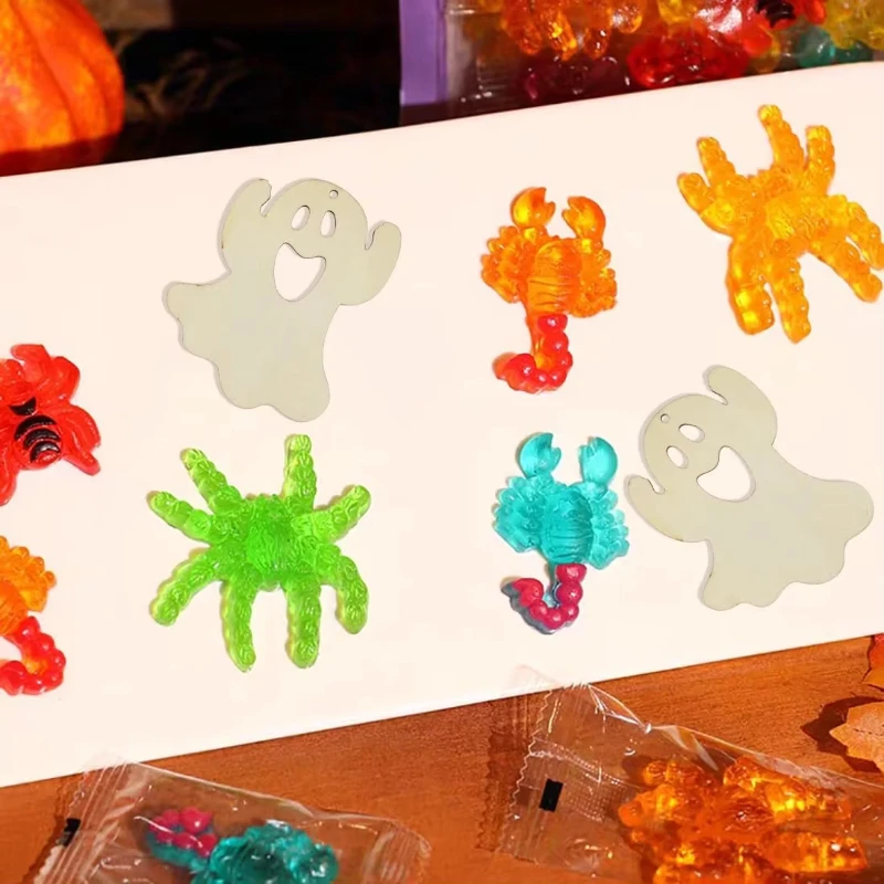 

Wood Ghost Cutouts Halloween Unfinished Wood Ghost Crafts Wooden Hanging Ornaments DIY Craft Gift Tags for Home Party Decoration