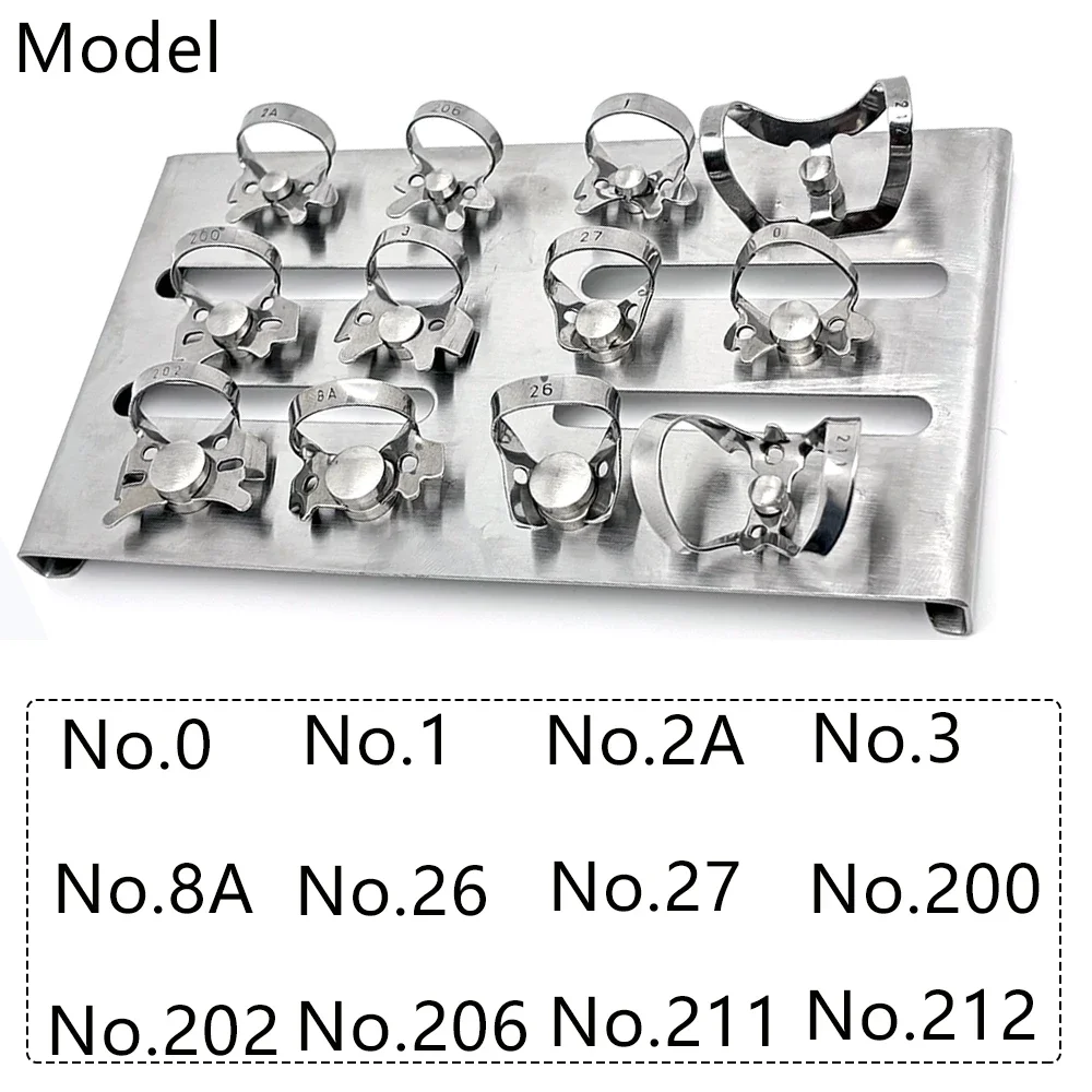 

Dental Stainless Steel Rubber Dam Clamps Restorative Barrier Clip Holder Dentist Rubber Clamp Separator Circle Pliers Tools