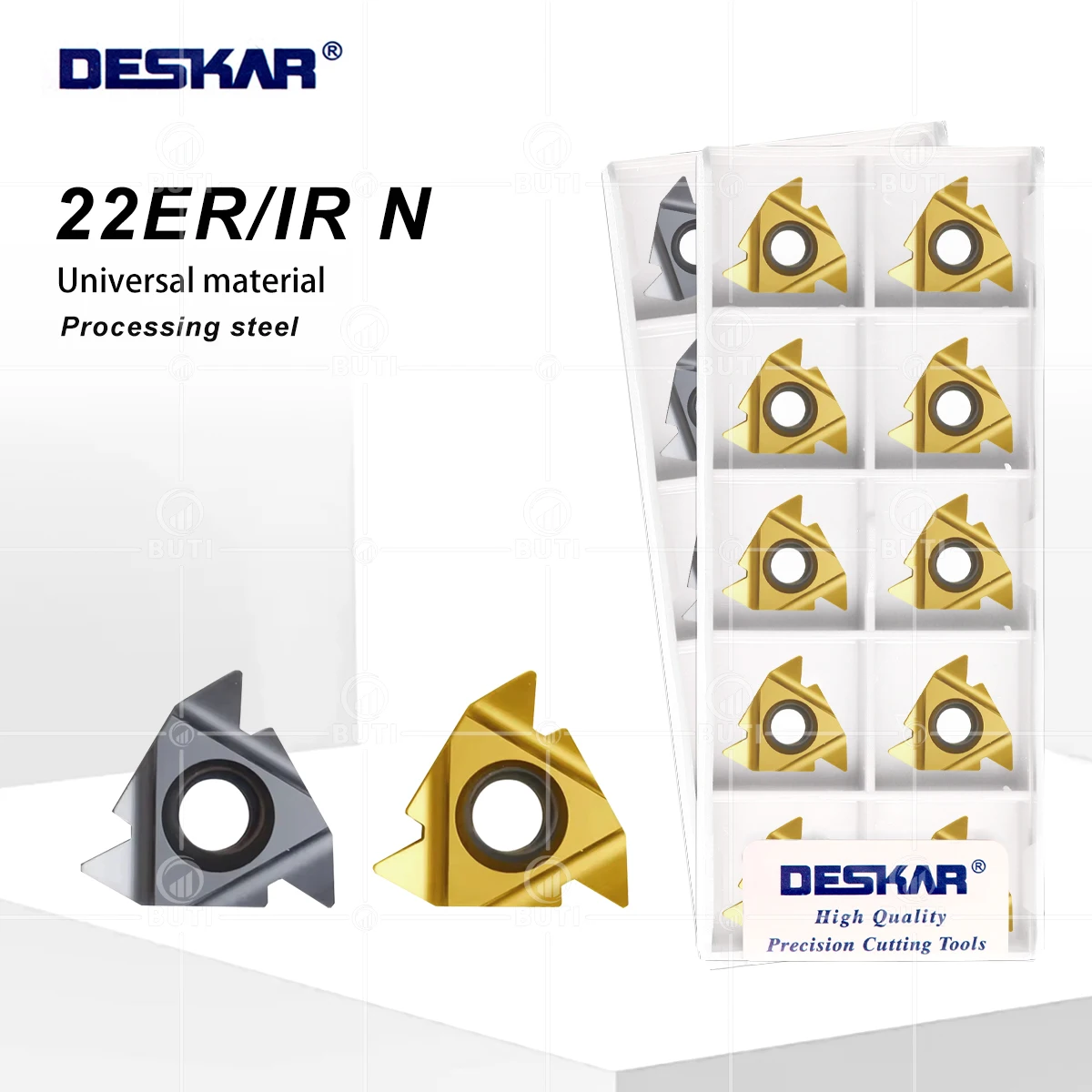 

DESKAR 100% Original 22ER 22IR N55 N60 LDA LDC Alloy Thread Cutting Tool Blade CNC Parts Universal Material Series Steel Seriess