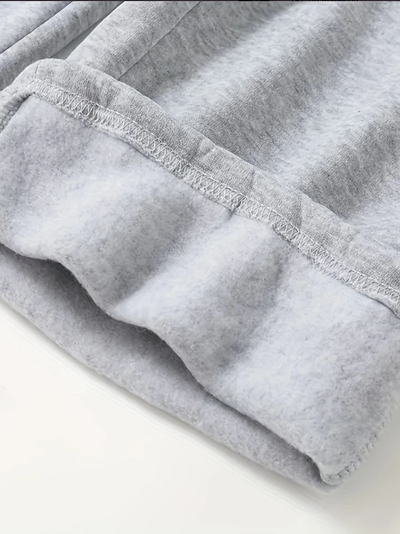 الخريف الشتاء الصوف الرجال Sweatpants مستقيم الساق للجنسين عارضة أزياء تنوعا فضفاض الشارع نمط المتضخم فضفاض عارضة #5