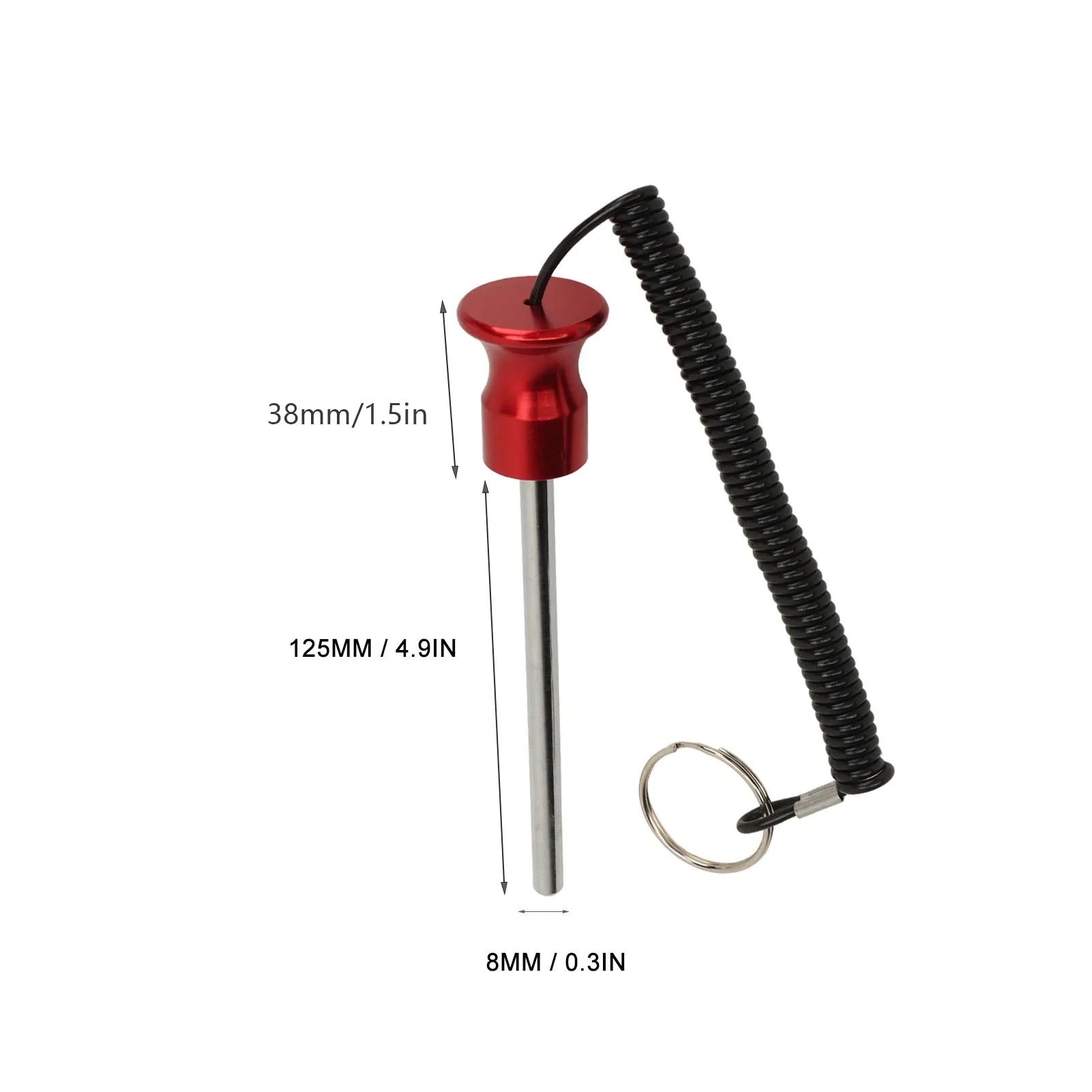 Picture 4: Weight  Locking Pin Gym Weight  Pin Pull Rope Design Easy To Use 8x125mm Magnetic for Strength Training Accessories