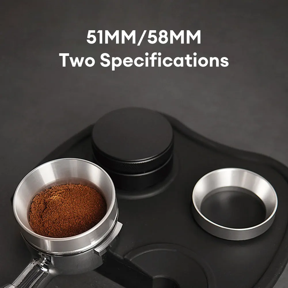 51mm/58mm Coffee Accessories Aluminum Magnetic Dosing Ring for Brewing Bowls Ground Coffee Concentrate Coffeeware Kitchen Tools