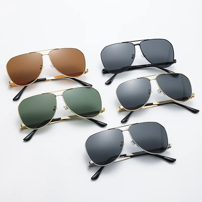 1/2pcs Double Bridge Oval Metal Frame Sunglasses Women Large Frame Colorful Lens Sun Glasses High Quality Classic UV400 Unisex