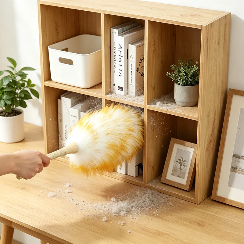 Scalable Wool Duster Household Cleaning Dust Duster Brush Car Cleaning Sweeping Dust Home Use Washable Clean Houseware Tools
