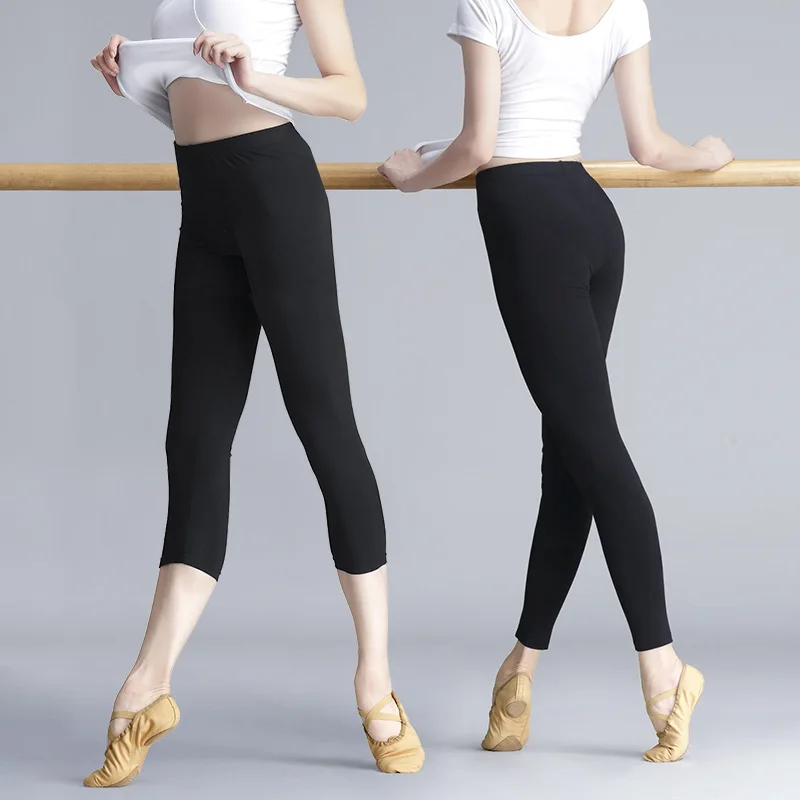 

Women's Dance Leggings, Cotton Capri Ballet Pants for Adult Practice, Training and Gymnastics Wear Ballet Pants for Women