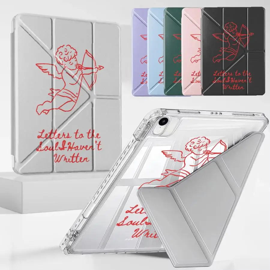 

Tablet Case For iPad Pro 2025 Air 4 5 M3 M2 M4 11inch Pro 11th 10th 9th 8th 7th 12.9inch Mini 6 7 Holder Cover Y-Fold Vintage