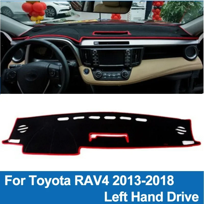 

Car Dashboard Cover Dash Mat Dash Pad DashMat Carpet Anti Sinar UV NON-Slip for Toyota RAV4 2013 2014 2015 2016 2017 2018 RAV 4