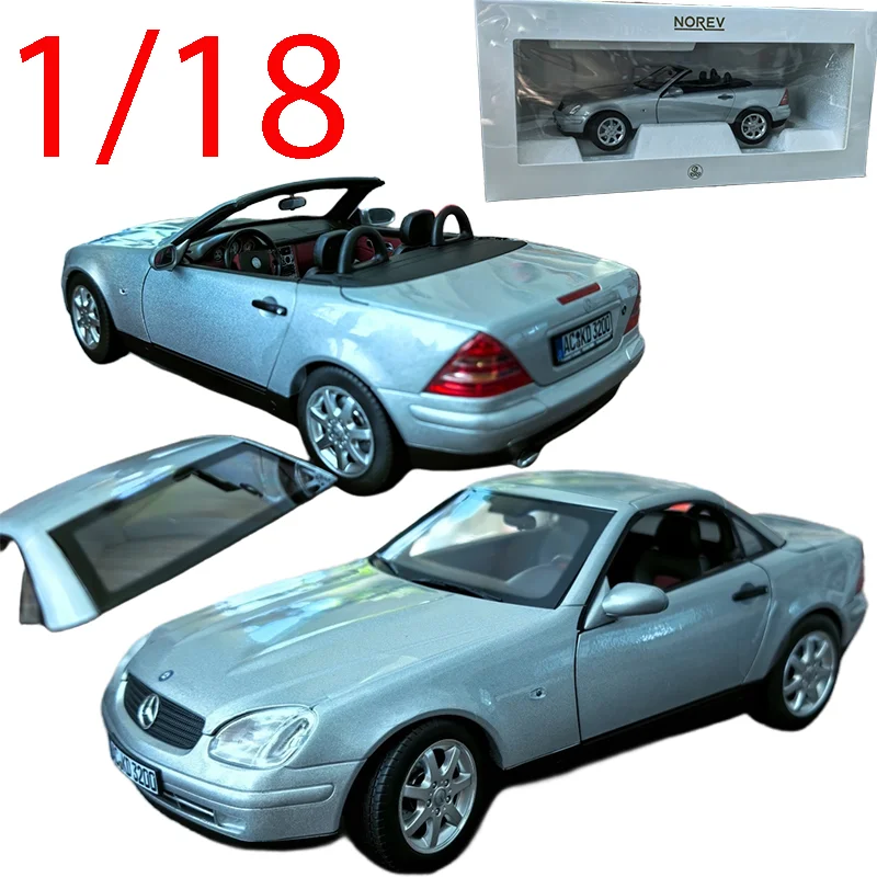 

NOREV Diecast 1/18 Scale Mercedes-Benz SLK 1996 Alloy Car Model Benz Roadster Play Vehicles Toy for Boys