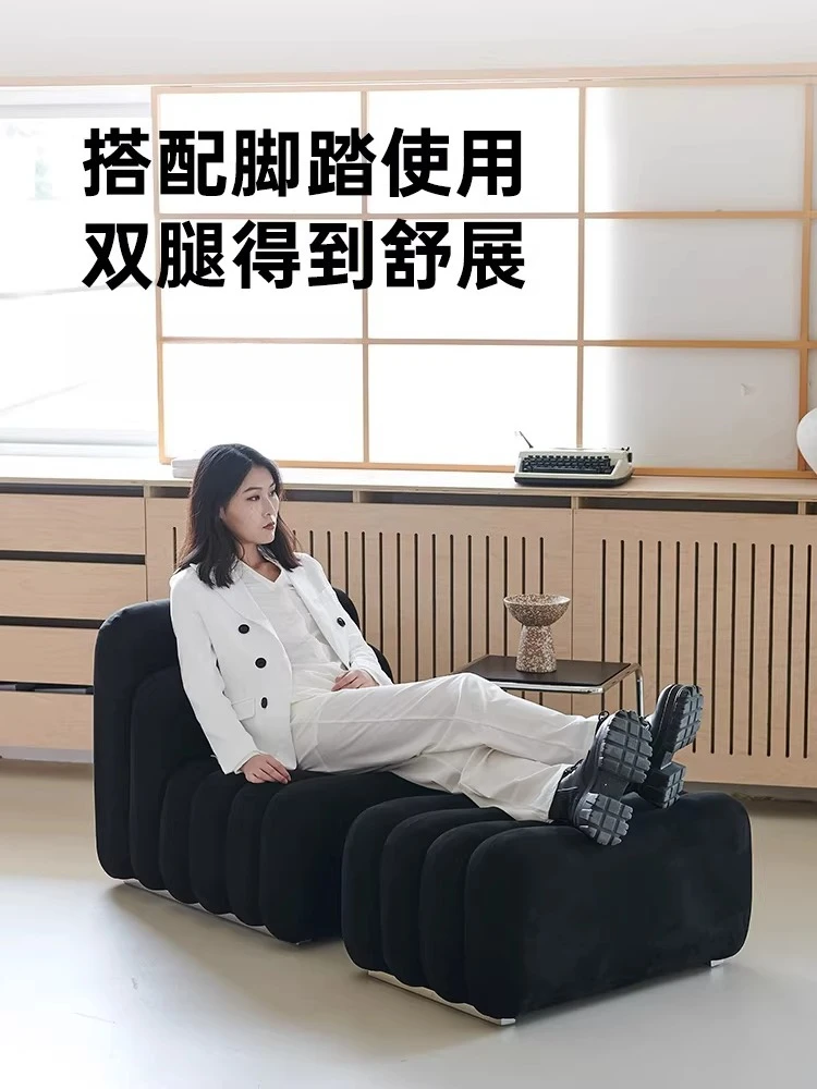 Fabric sofa Internet celebrity living room ancient wabi-sabi creative combination, minimalist module sofa