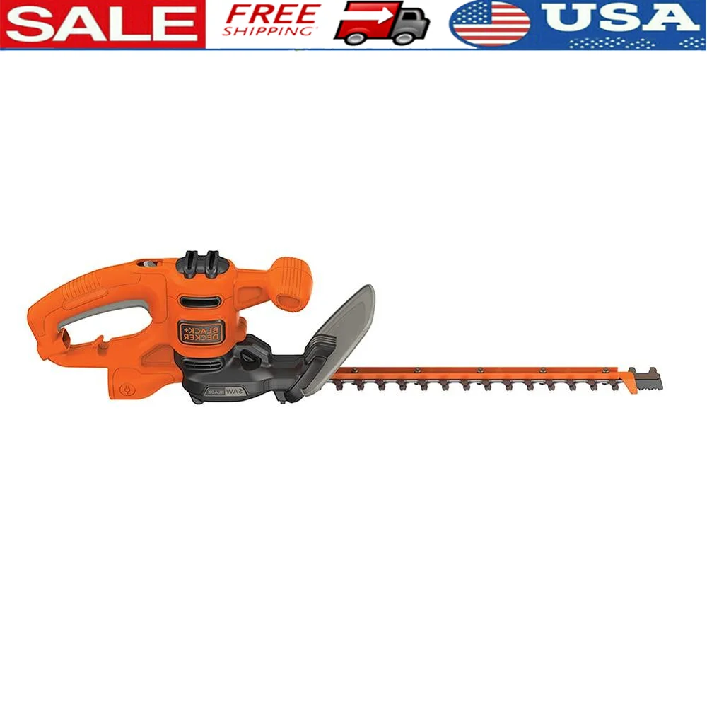 16-Inch Dual-Action Blade Hedge Trimmer with 3.0 Amp Motor Lightweight & Compact Comfortable Trimming Sawblade Cuts Branches up