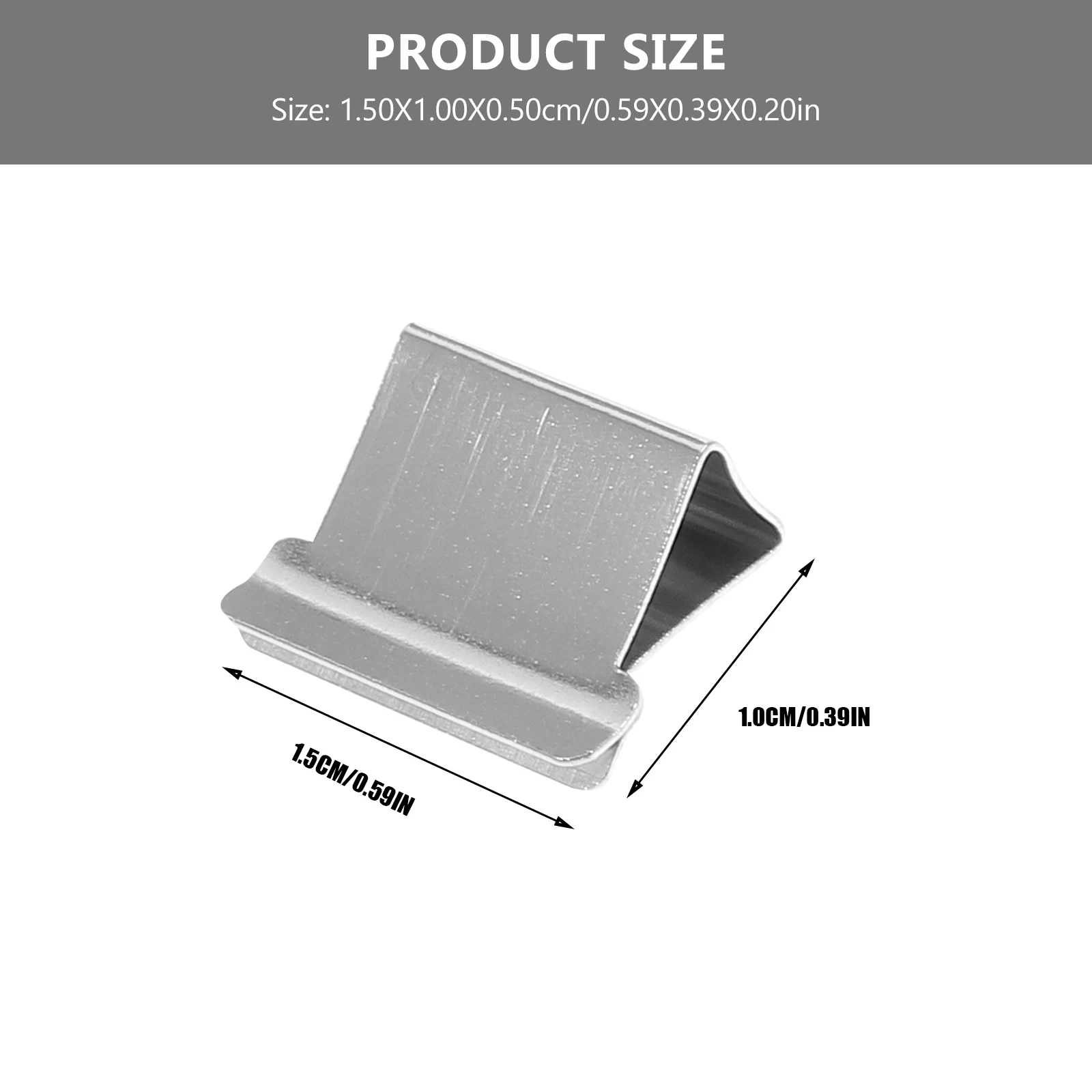 200pcs Wear Resistant Binder Clips Office Supplies Clam Paperclips Refills Daily Stapler Iron Accessories Multi Function School