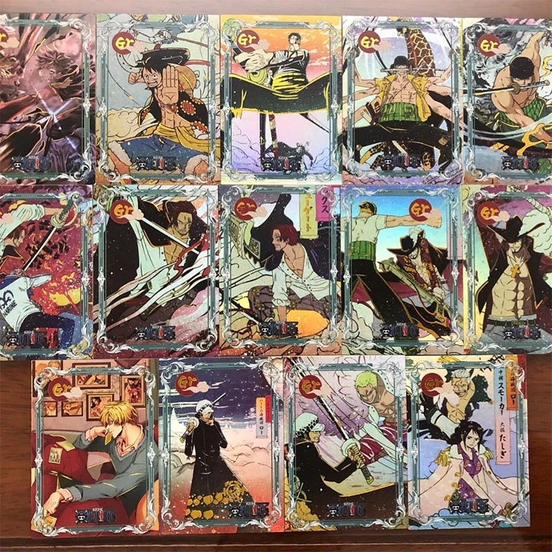 One Piece MR GR Card Roronoa Zoro Nico Robin Trafalgar D. Water Law Rare Collection Card Christmas Birthday Gift Game Toys