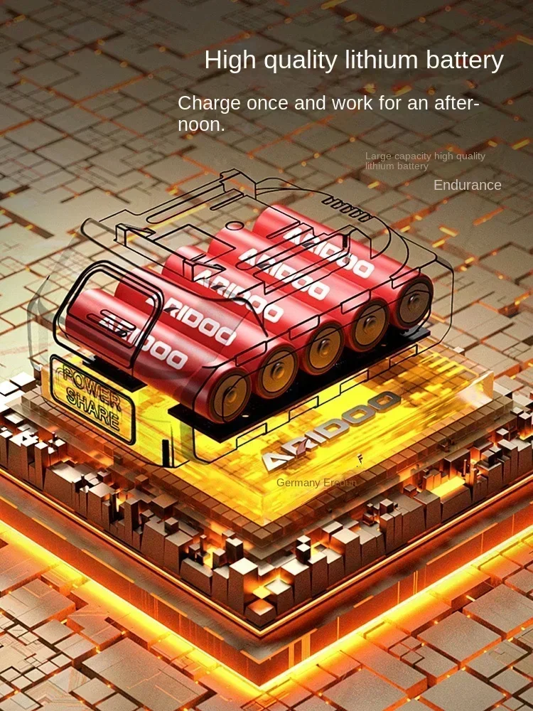 Cordless Drill with Lithium Battery, 3-in-1 Multi-function Electric Screwdriver and Drill Tool for Home Use