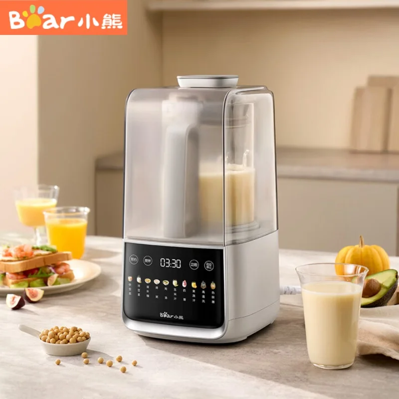Licuadora de alta velocidad de 1,5 l, máquina y exprimidor de leche de soja para el hogar, fabricante de cereales de arroz multifuncional completamente automático y procesador de alimentos