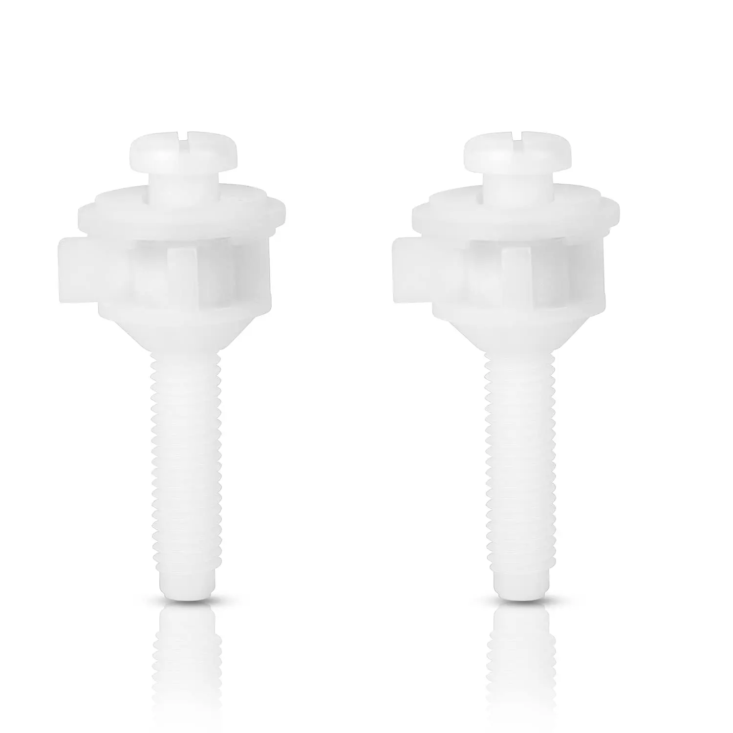 Toilet Seat Screws Bolts Replacement, Stainless Steel Toilet Seat  Bolts with Plastic Nuts and Rubber Washers for Fixing The   T