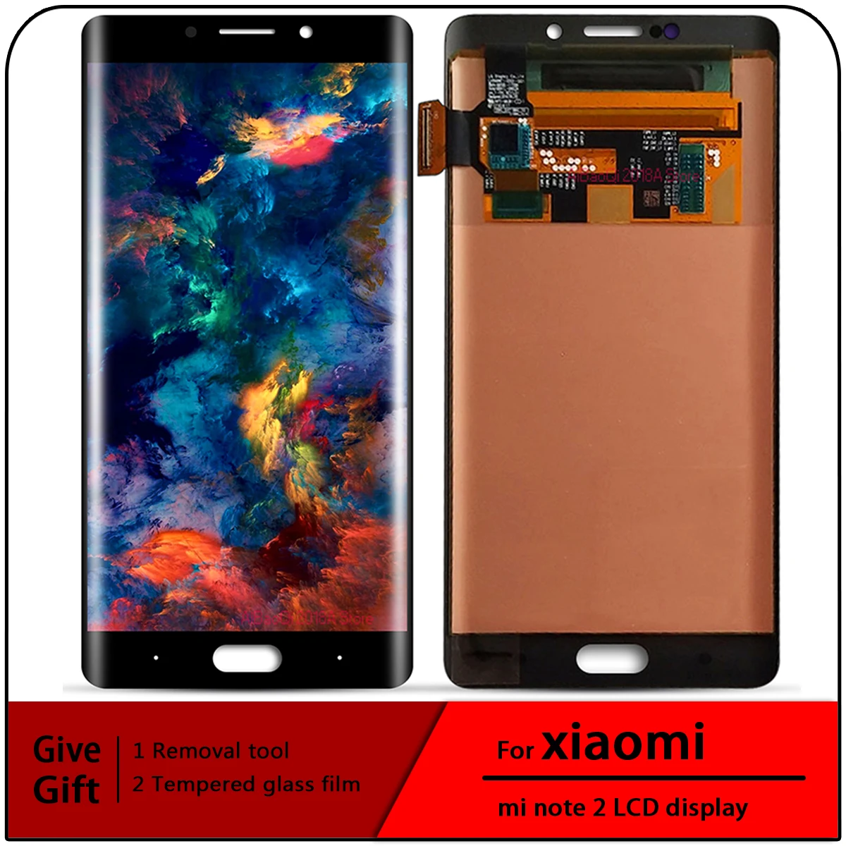 Super Amoled Axisinternational For Xiaomi Note 2 Mi Note 2 LCD Screen Display+Touch Panel Digitizer For Mi Note 2