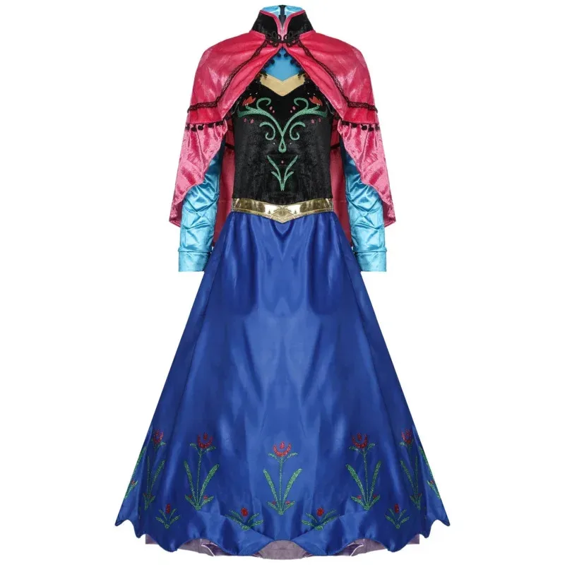 جديد ★   فروزن آنا الأميرة فستان طويل الكبار ملكة الثلج إلسا تأثيري حلي خرافة فساتين الحفلات للنساء قدس ★   2025 تشي ☆