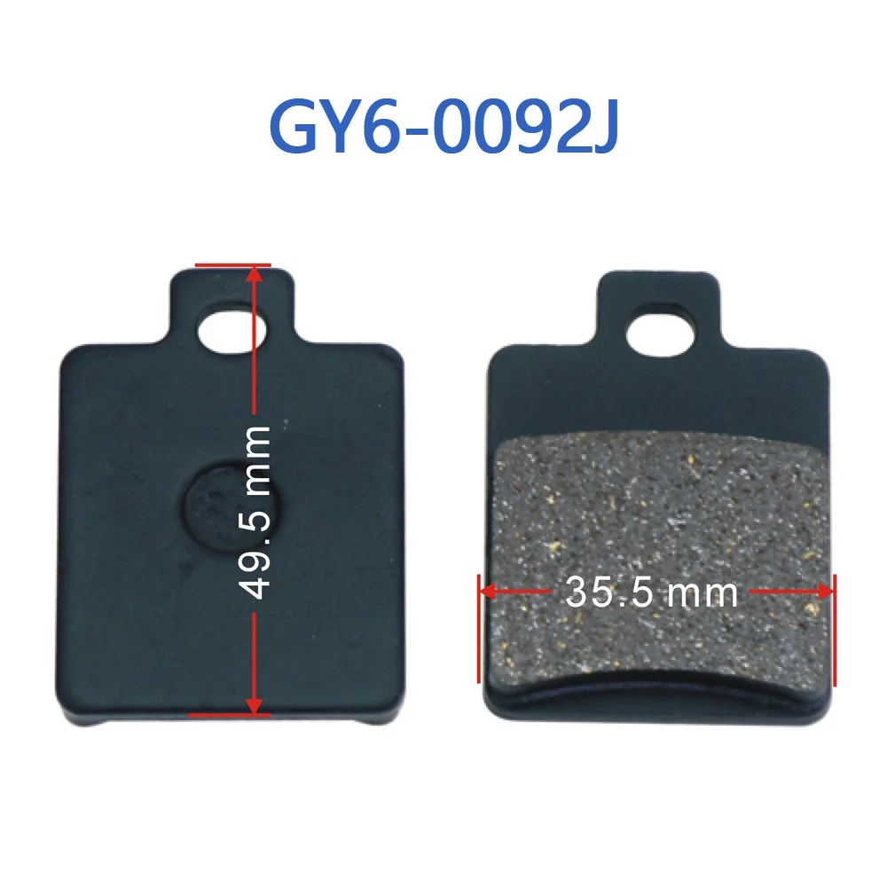 GY6-0092J Pad for Disk Brake For GY6 125cc 150cc Chinese Scooter Moped 152QMI 157QMJ Engine