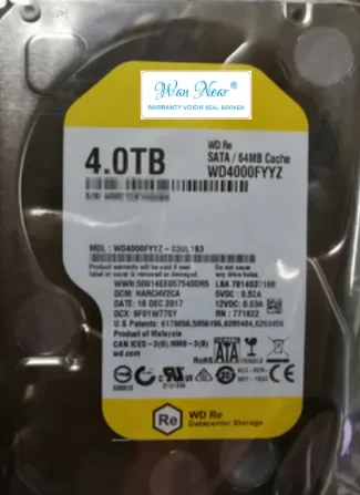 

Для 4T WD4000FYYZ Re Series Gold 64M 7200 RPM 4TB 3,5 ''Enterprise