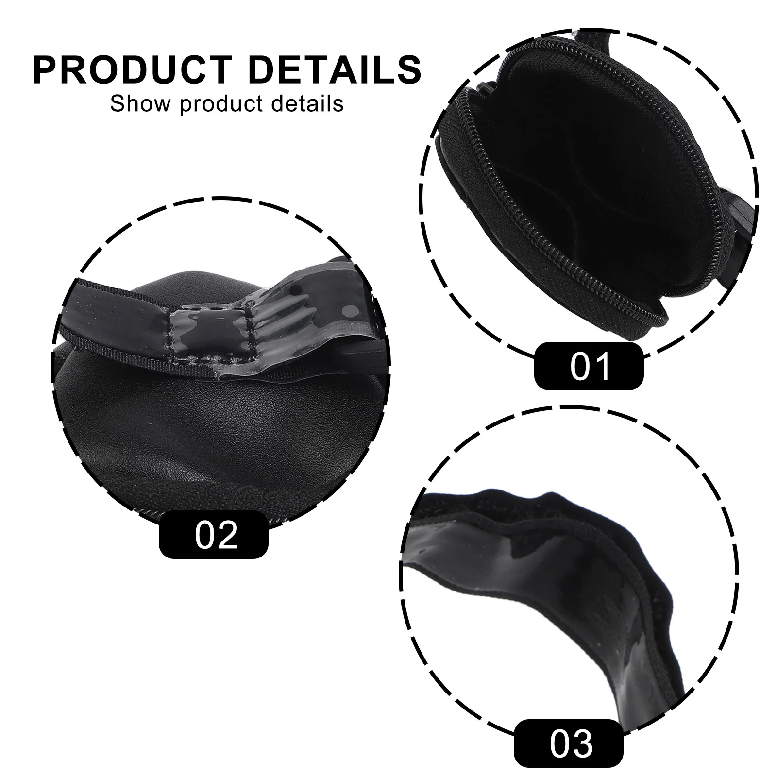 Guitar Picks Holder Case Made of Microfiber PU Material Stores 15 20 Picks with Secure Zipper and Slip Strap Guitar