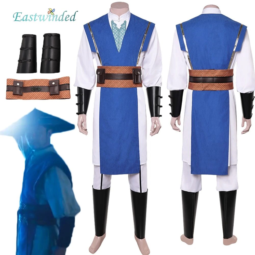 

Игра Mortal Kombat 2, Lord Raiden, синий костюм для косплея, костюм для взрослых и мужчин, белое платье на Хэллоуин, брюки, карнавальная вечеринка