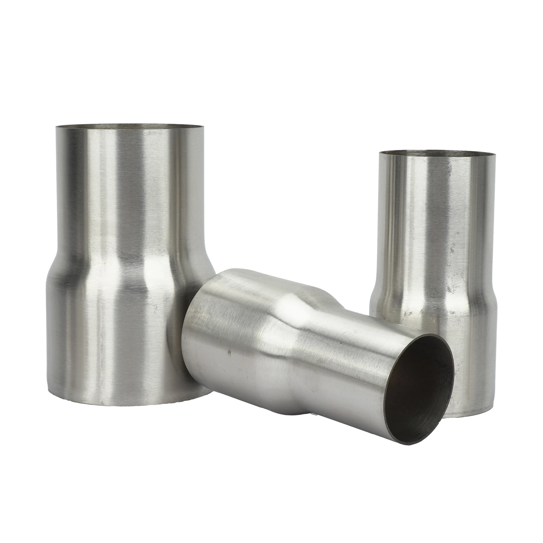 ท่อไอเสียสแตนเลสเชื่อมต่อท่อ 2 2.25 2.5 3 3.5 นิ้วอะแดปเตอร์Coupler 51 - 89 มม.ท่อไอเสียรถยนต์การเชื่อมต่อท่อ
