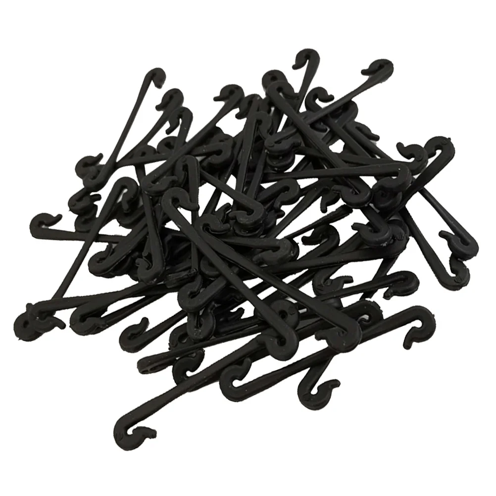 50pcs Grape Vines Tied Buckles Plastic Plant Stolons Fixed Lashing Hook Stems Strapping Clips for Garden Greenhouse