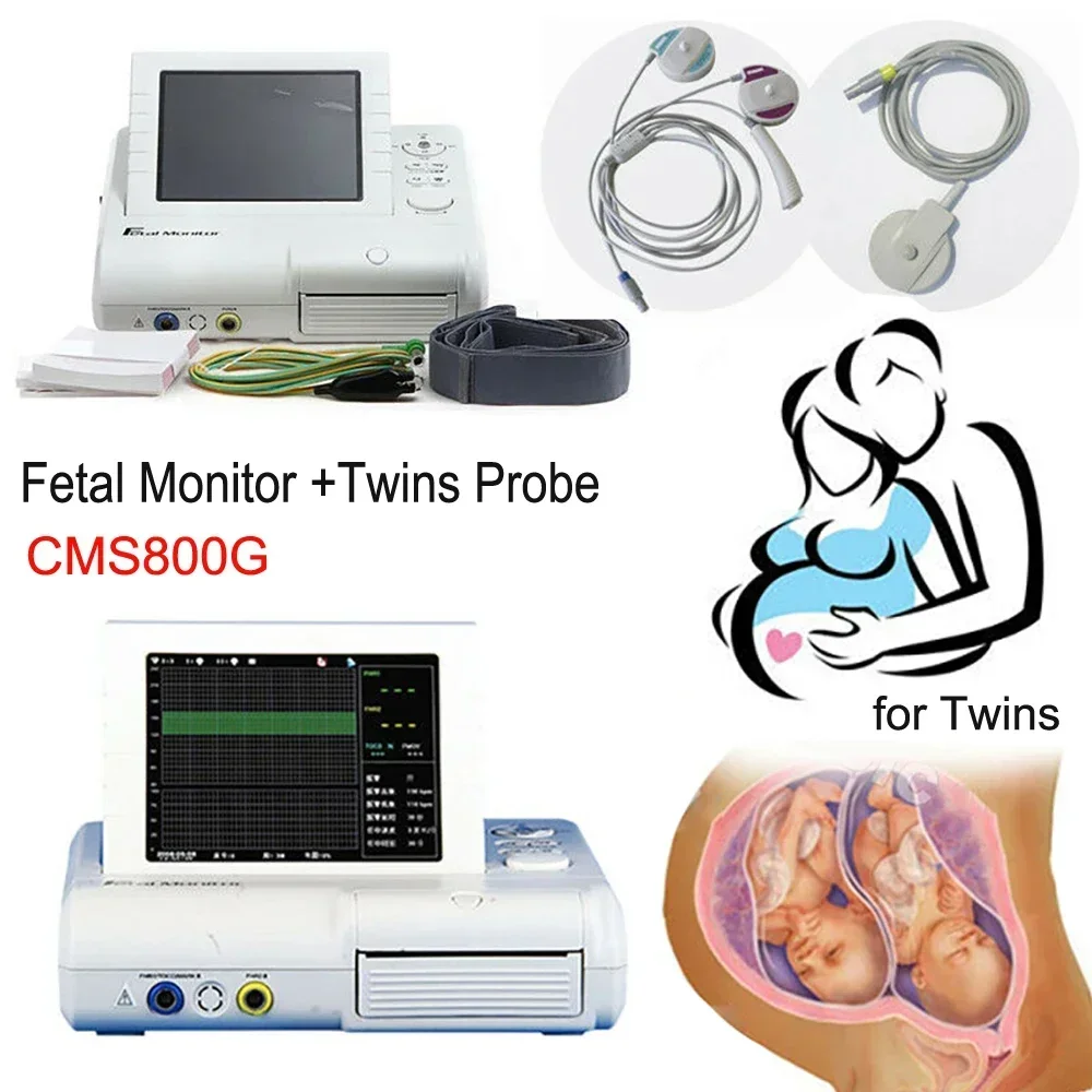 CMS800G Фетальный монитор Зонд для близнецов Acquire в реальном времени Ненормальный FHR, TOCO, FMOV 3 в 1 Датчики Сигнализация Радионяня CMS800G Фетальный монитор Зонд для близнецов Acquire в реальном времени Ненормальный FHR, TOCO, FMOV 3 в 1 Датчики Сигнализация Радионяня