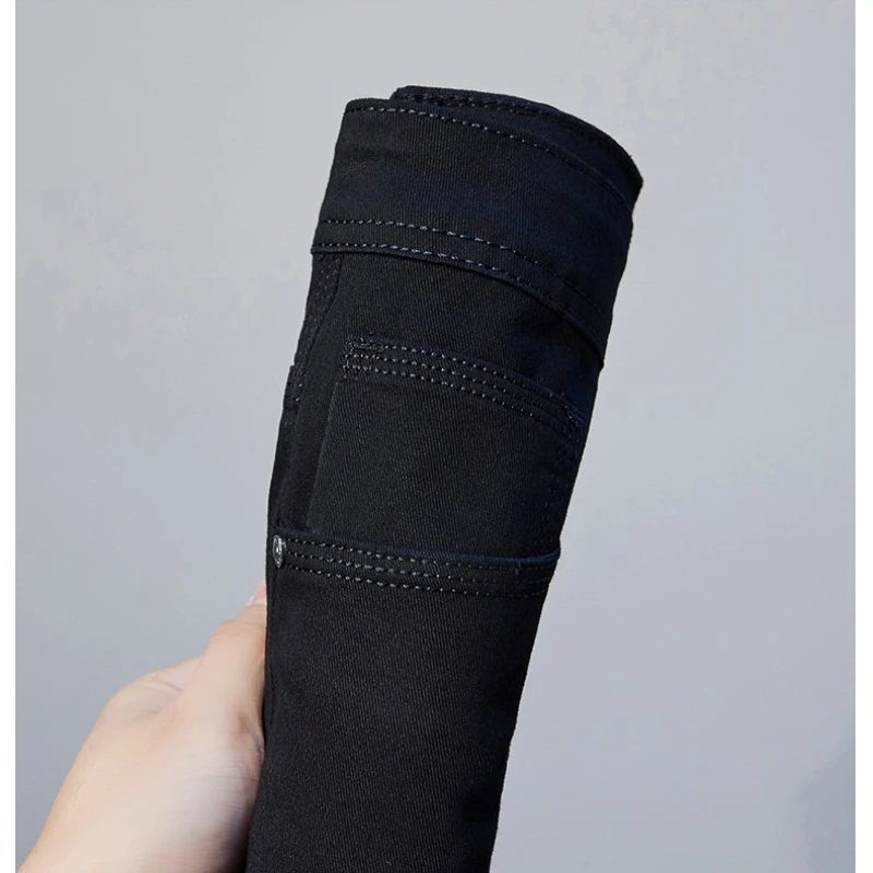 الشتاء الصوف السراويل الرجال سميكة ضئيلة مرونة الأعمال عارضة المخملية السراويل الدافئة الأزياء بلون أفخم السراويل الذكور الملابس #5