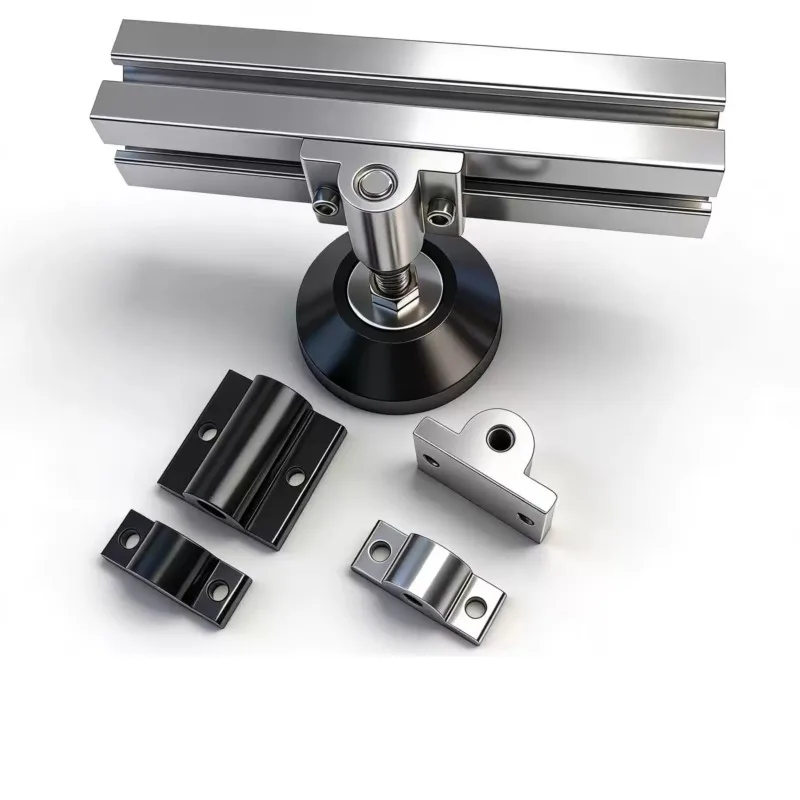 Picture 3: Aluminum Profile Leveling Foot Caster Bracket 2020 3030 4040 4545 Universal Wheel Fixing Piece Connection Block