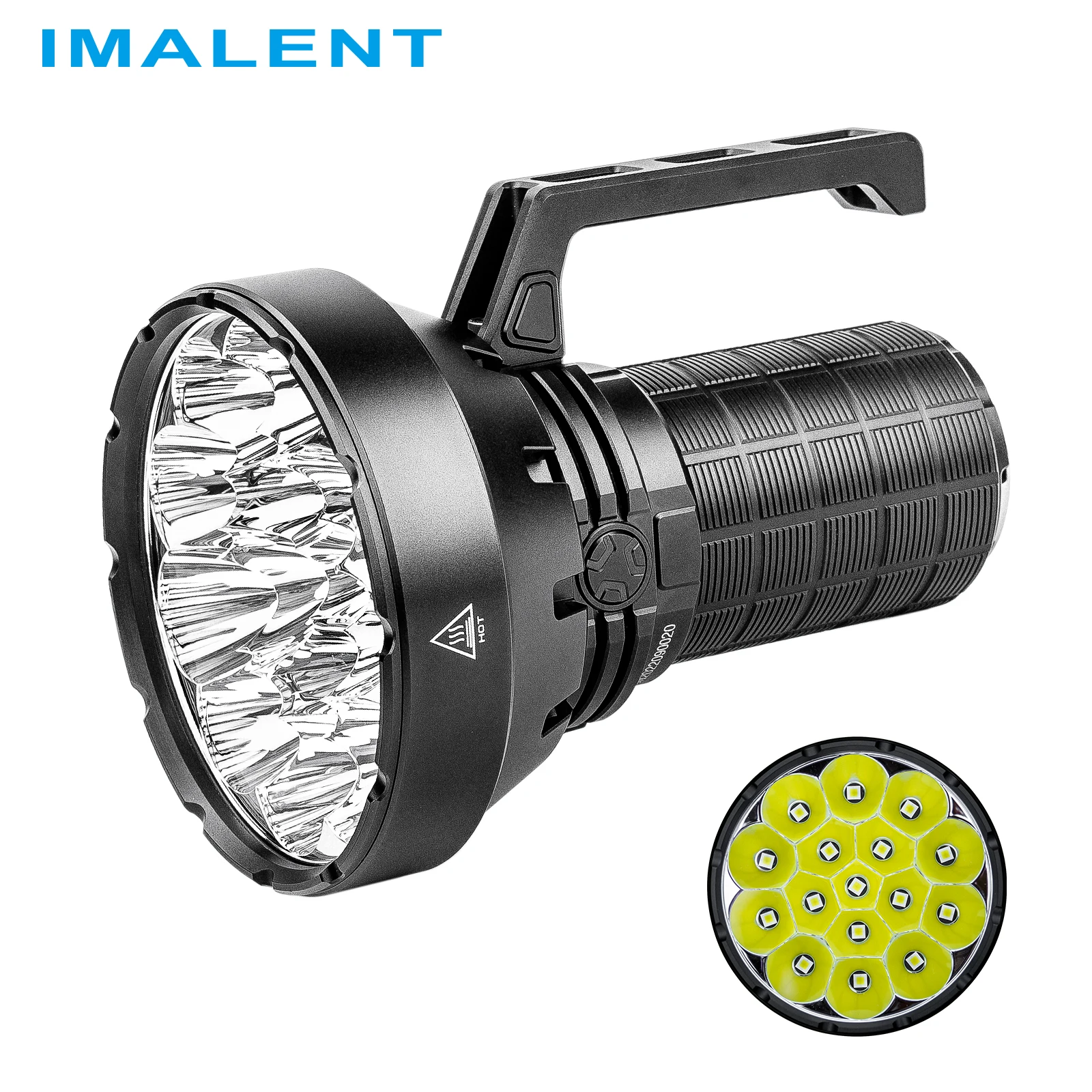 IMALENT SR16 Tactical Flashlight 55000 Lumens CREE XHP50.3 HI LED Super Bright Searchlight Rechargeable Mountain Climbing.
