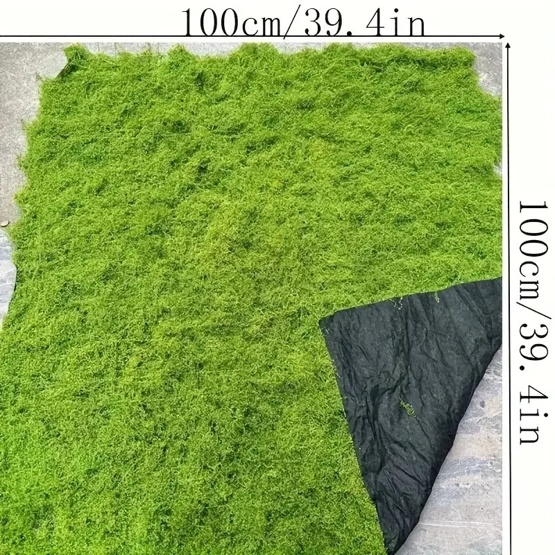 100 cm * 100 cm künstlicher Moos-Teppich, Aquascape, bionischer Rasen, künstliches Moos, Mikrolandschaftsgestaltung, Rasen, Bonsai, Topfpflanzen, Pflasterung – Detail 5
