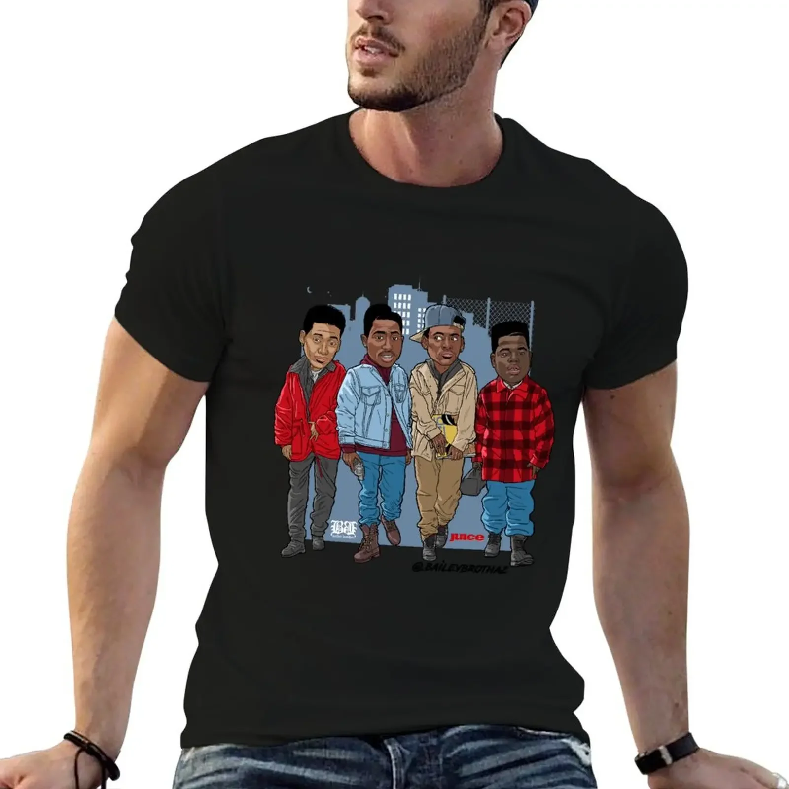 

Juice T-Shirt summer 2025 blue archive summer clothes men t shirt