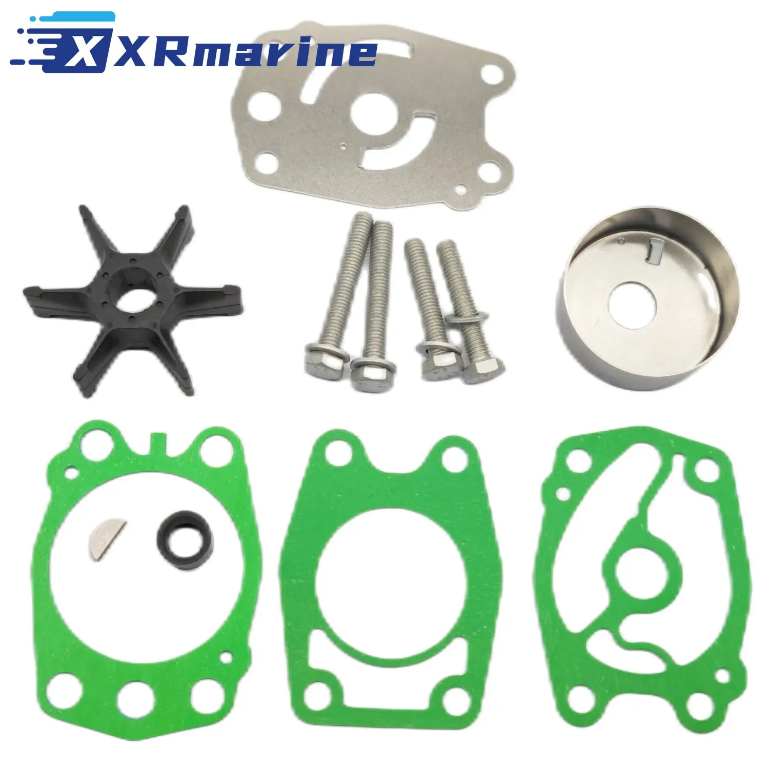 

6F5-W0078 Water Pump Impeller Repair Kit For Yamaha 2 Stroke 40HP C40 Outboard 679 6F5-W0078-A0 6F5-44352-A0 6F5-44352-00