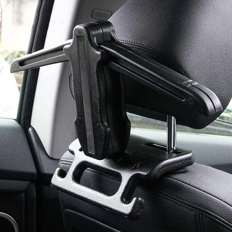 Multifunctional Car Coat Hangers Portable Soft Holder Headrest Clothes Hanger Fit for Seat Back Stand Travel Vehicle