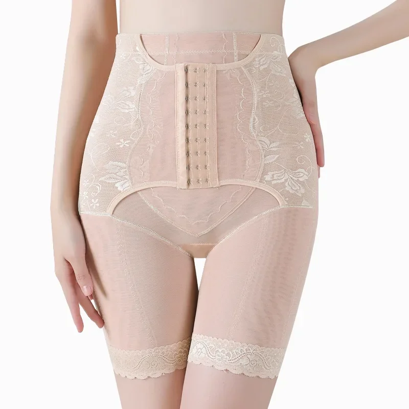 Женское Корректирующее белье Шорты с высокой талией Шорты с подкладкой для ягодиц Шорты для коррекции бедер Шорты для коррекции фигуры Тренажер для талии Трусики с контролем живота